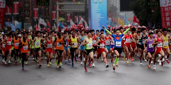 Le fasi iniziali della maratona