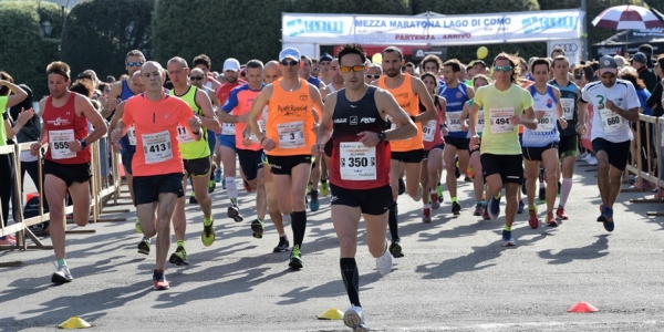 La partenza della mezza maratona