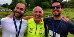 Matt con il padre e il fratello