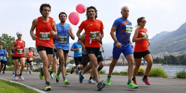 Un tratto del percorso sul lago