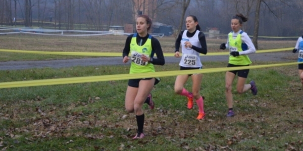 Le due atlete al comando nel Cross di Novi Ligure