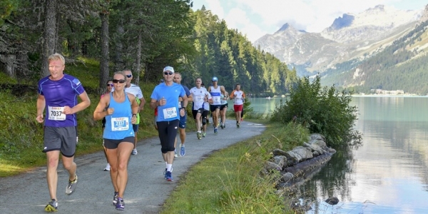 Uno splendido tratto del percorso della Engadiner Sommerlauf