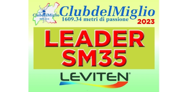 Il Club del Miglio inaugura il dorsale speciale per il leader di classifica