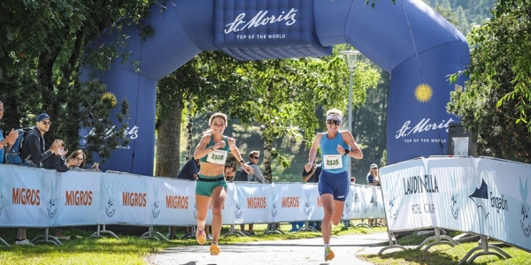 la fatica ma anche la gioia di correre al St. Moritz Running Festival