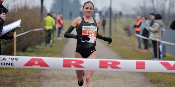 Il vittorioso arrivo di Sara Dossena nella scorsa edizione