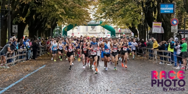 La partenza della mezza maratona