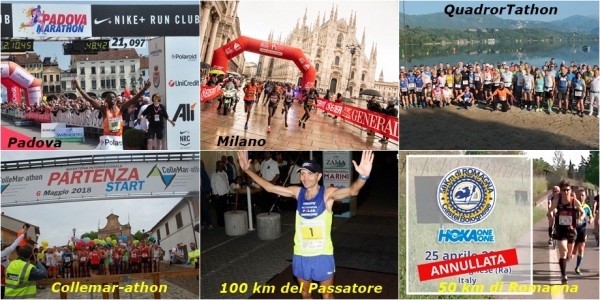 alcune delle 11 Maratone della Speranza  