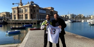 Luca Naso a Bari con l&#039;Assessore allo Sport