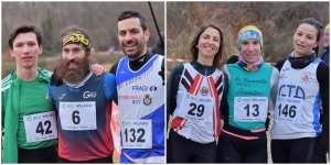 podio maschile gara 6 km, podio femminile km 4