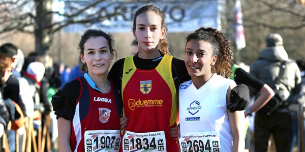 Gara femminile, da sx: Federica Maggio - Susanna Marsigliani - Debora Varrone