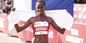 Brigid Kosgei vincitrice con record del mondo nel 2019