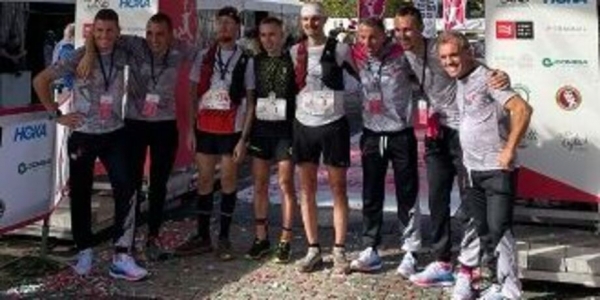 Il podio maschile 55km