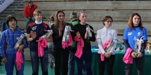 La premiazione donne (classifica poi rettificata)