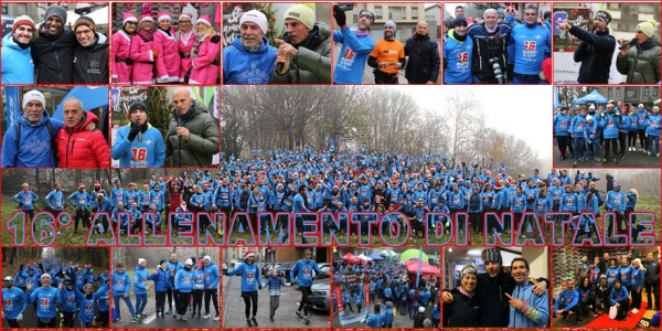 In mille al 16° Allenamento di Natale a Villasanta (MB)