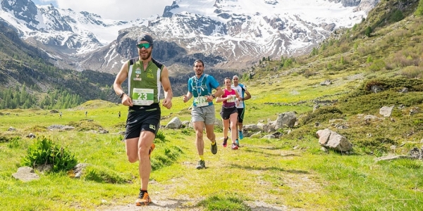 uno spettacolare passaggio del Trail Run Alta Valtellina