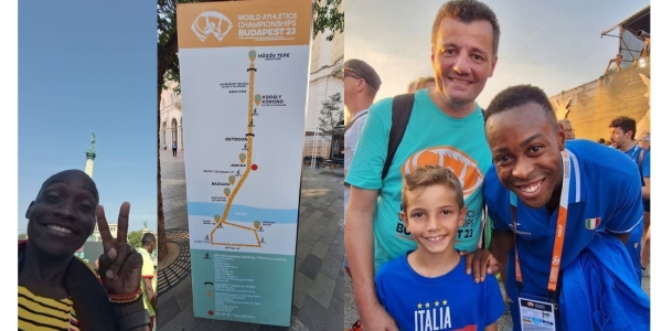 Viktor Kiplagat, il percorso della maratona, Fausto Desalu con Matteo e Pietro Preda