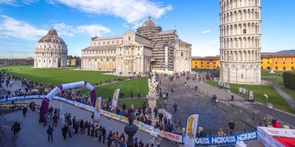 La Piazza dell&#039;arrivo a Pisa