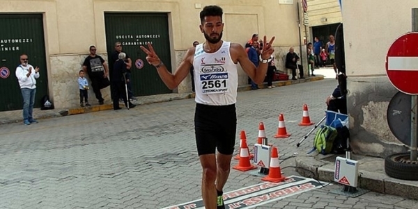 Lorenzo Abbate al traguardo