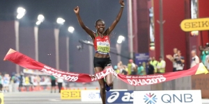 Ruth Chepngetich, vittoriosa alla maratona modiale di Doha
