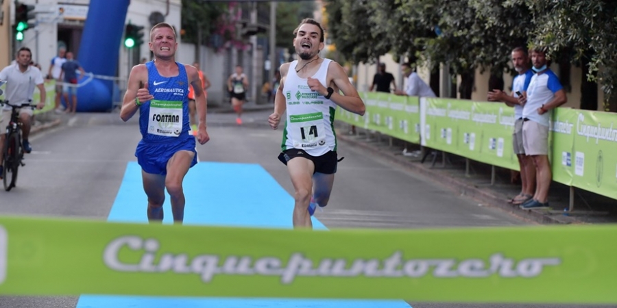 La fantastica volata dell'edizione 2021, con la vittoria al photofinish di Davide Copeta su Michele Fontana