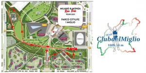 Il percorso del Miglio al parco Milano City Life