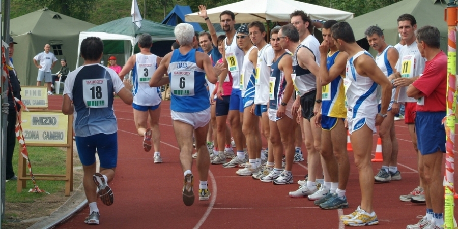 Una fase delle staffette 2018