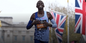 Kelvin Kiptum, all&#039;arrivo della maratona di Londra