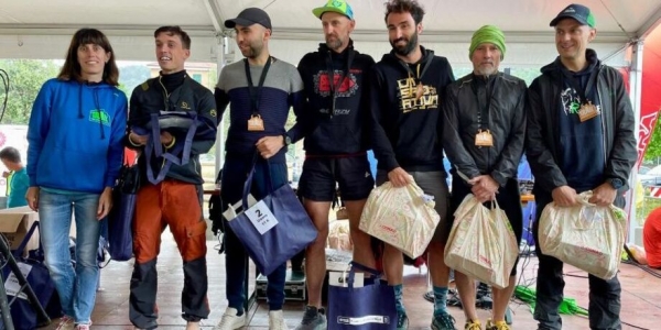 Il podio maschile 20 km
