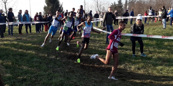 Un bel passaggio della gara elite maschile, con in testa Yeman Crippa