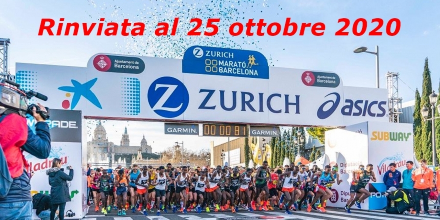 Maratona di Barcellona: dopo incertezze, rinviata al 25 ottobre