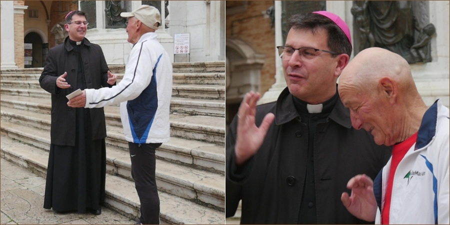 La benedizione del vescovo di Loreto