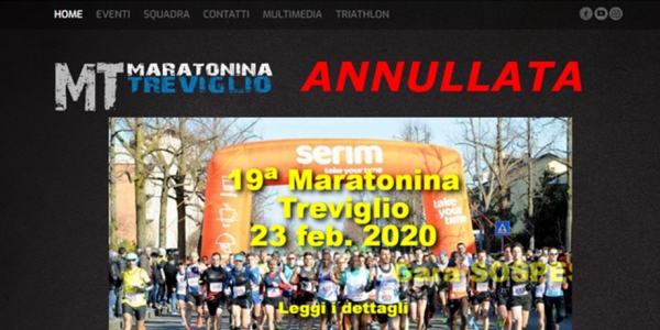 Annullamento 19^ Maratonina di Treviglio