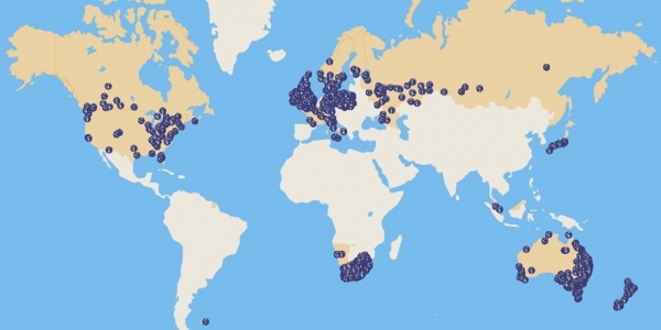 La diffusione di parkrun nel mondo 