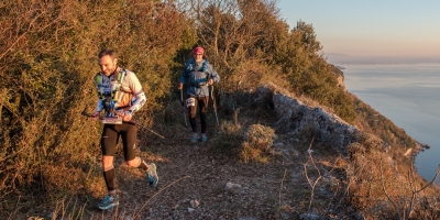 Uno spettacolare passaggio della S1 Trail di 57 chilometri