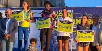 Il podio femminile 