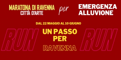 “Un passo per Ravenna!”, corsa virtuale con raccolta fondi per il ravennate