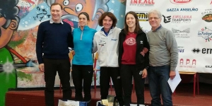 Premiazione femminile dei 15 km