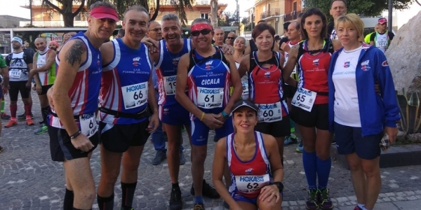 Il gruppo degli atleti trail campani