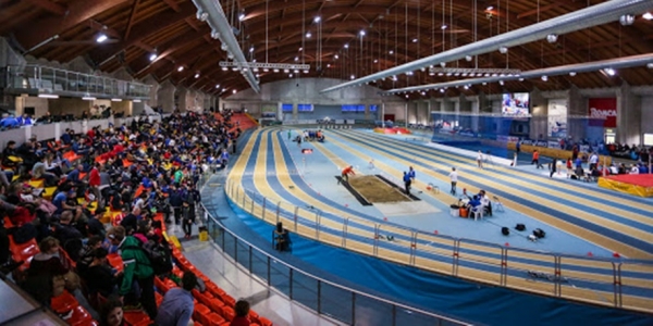 la pista indoor di Ancona 