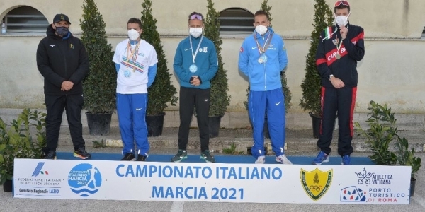 Il podio della 50km