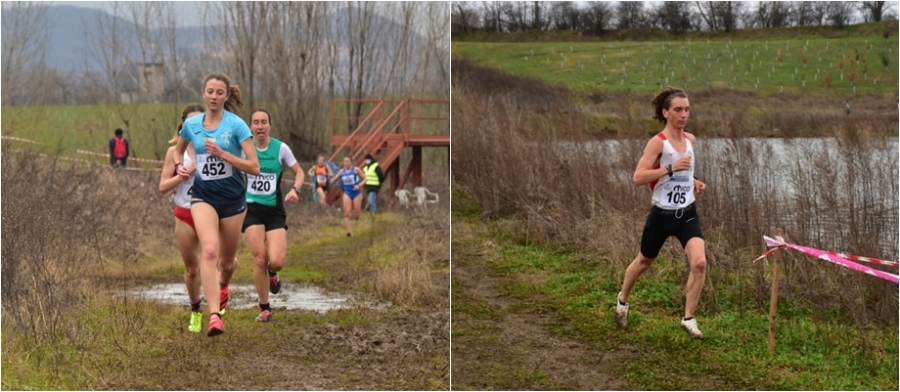 I vincitori di giornata, categoria senior, Giulia Zanne (in primo piano) e Francesco Puppi