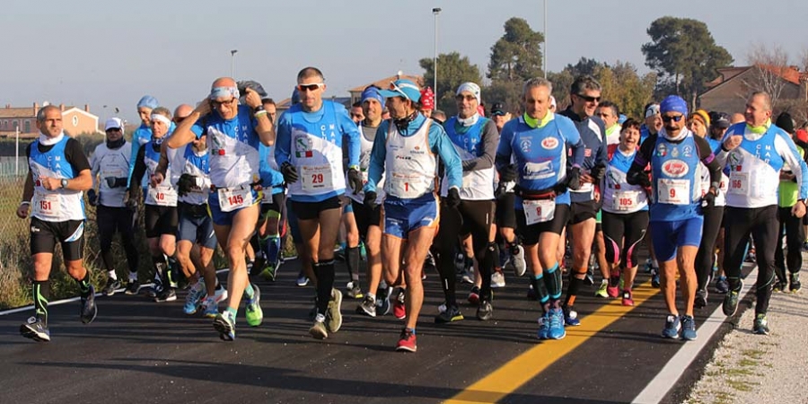 La partenza della maratona