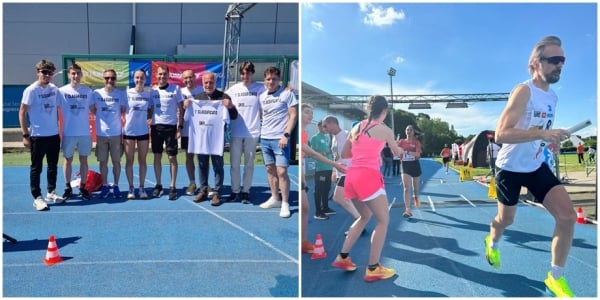 Il team vincente dell&#039;edizione 2024; una fase del cambio