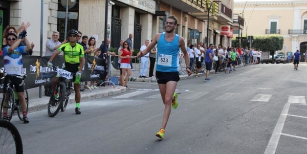 L&#039;arrivo vittorioso di Gabriele Cangiulli