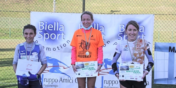 Il podio femminile della 21 k