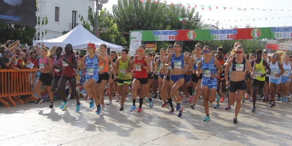 La partenza dei C.I. assolute e master 10 km 2018