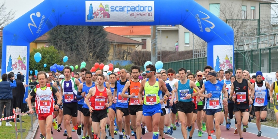 La partenza della mezza maratona