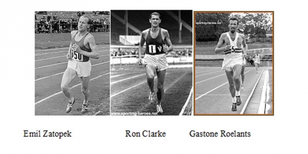 Zatopek, Clarke, Roelants