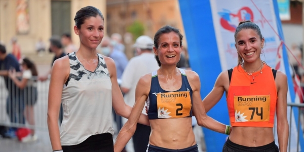 Il podio femminile edizione 2021, da sinistra Sara Galimberti, Elena Romagnolo, Lisa Migliorini