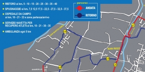 Il percorso della 22esima Maratona di Reggio Emilia